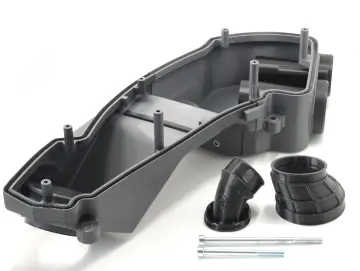 Airbox 3D gedruckt Piaggio Maxi schwarz glasfaserverstärkt