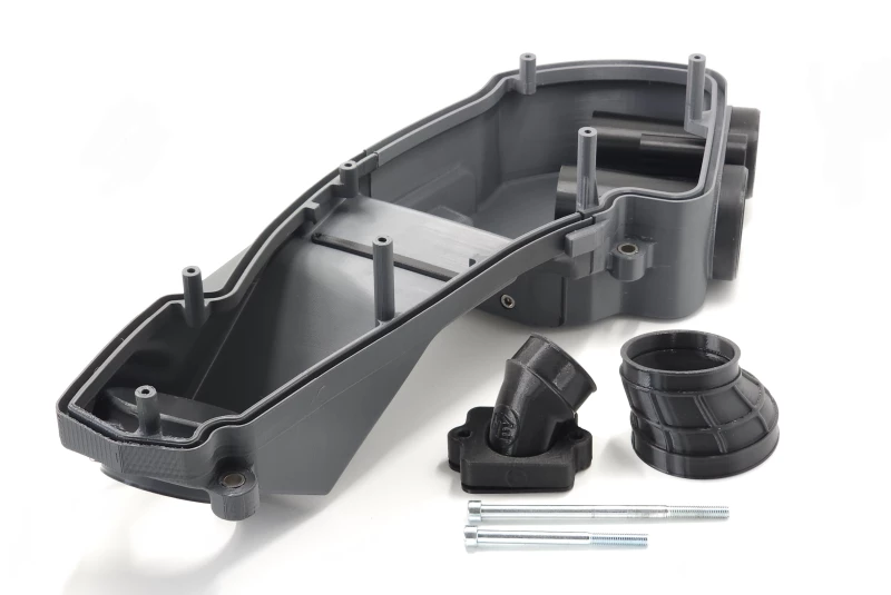 Airbox 3D gedruckt Piaggio Maxi schwarz glasfaserverstärkt