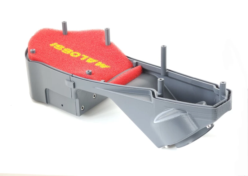 Airbox 3D gedruckt Piaggio Maxi schwarz glasfaserverstärkt
