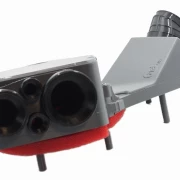 Airbox 3D gedruckt Piaggio Maxi schwarz glasfaserverstärkt