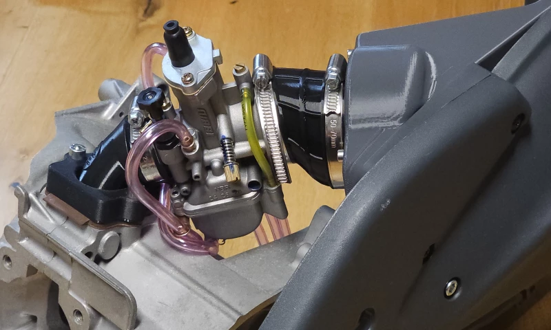 Airbox 3D gedruckt Piaggio Maxi schwarz glasfaserverstärkt