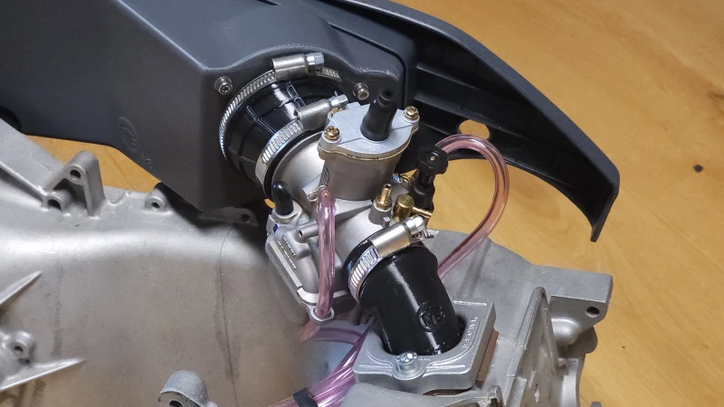 Airbox 3D gedruckt Piaggio Maxi schwarz glasfaserverstärkt