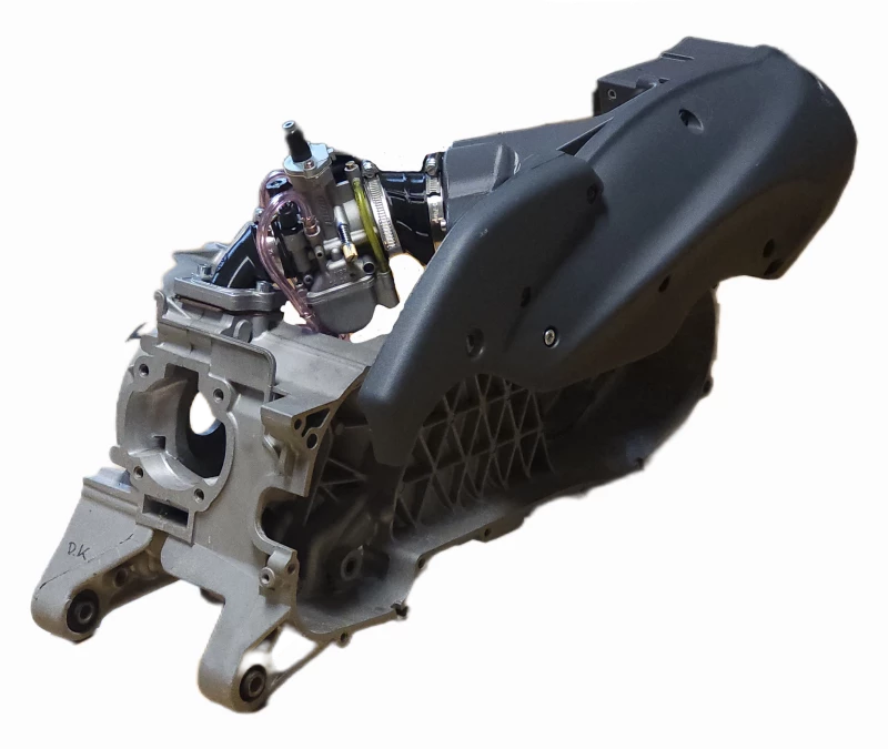 Airbox 3D gedruckt Piaggio Maxi schwarz glasfaserverstärkt