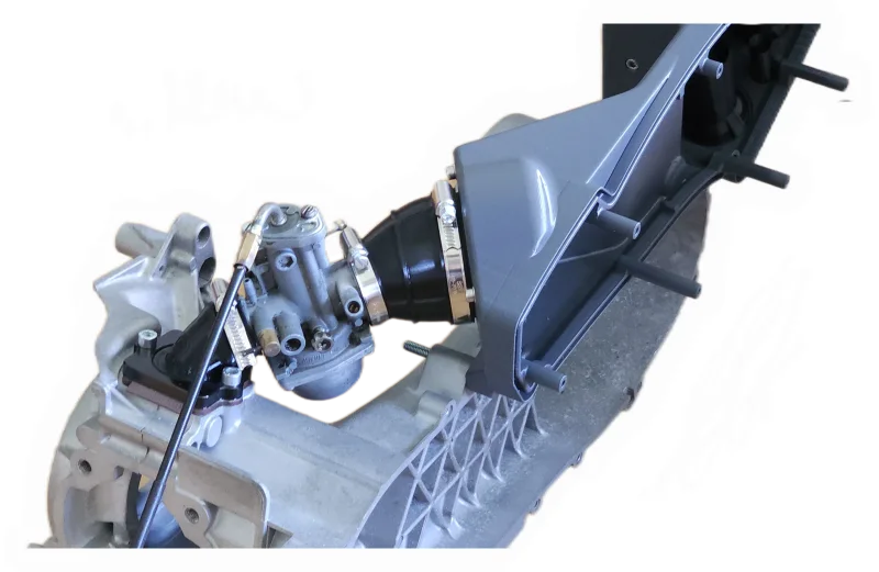 Airbox 3D gedruckt Piaggio Maxi schwarz glasfaserverstärkt