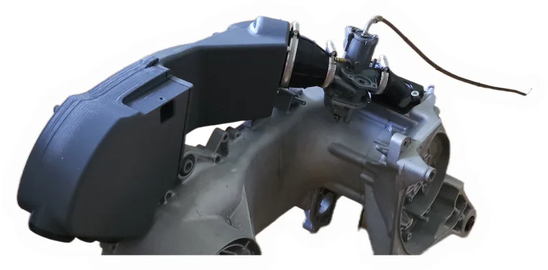 Airbox 3D gedruckt Piaggio Maxi grau