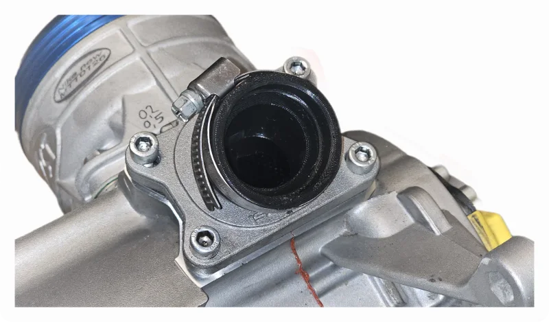 Ansaugstutzen PWK für VL18 Aluminiumplatte