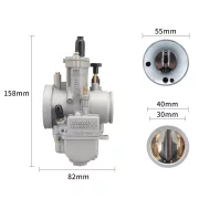 Nibbi Racing PWK 30 SP Silver Line Vergaser